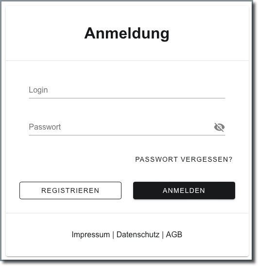 Anmeldung Anmeldung